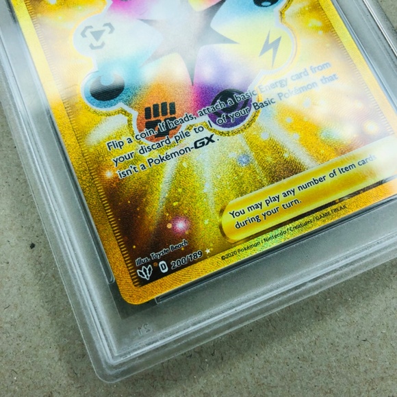 2020 Darkness ablaze gold turbo patch psa 10 - Picture 3 of 6